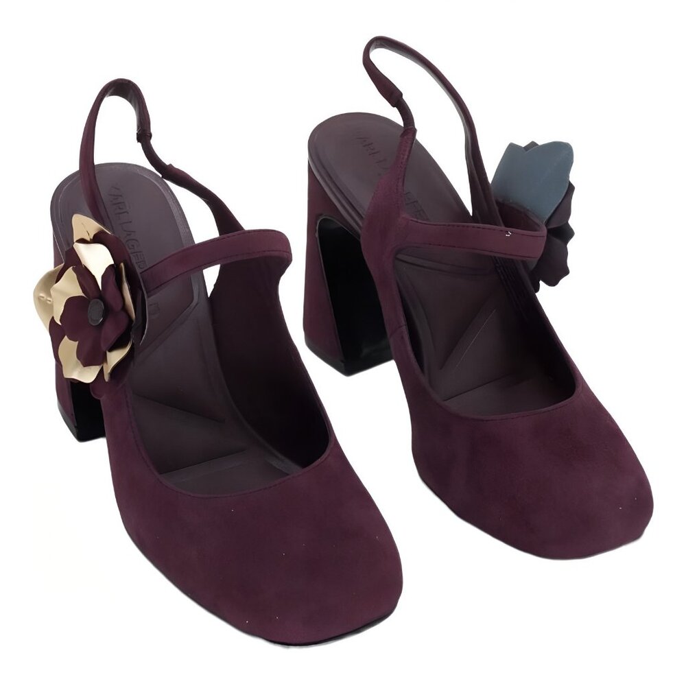 Karl Lagerfeld Pierra Slingback Pump Wine US 6.5M